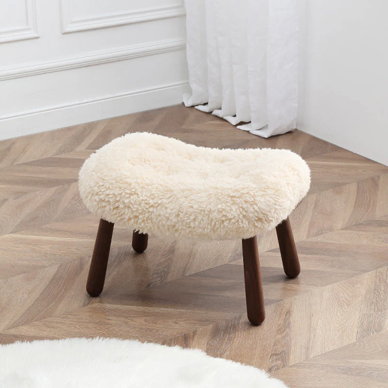 Philip Arc Sheepskin Armchair And Ottoman - Image 4