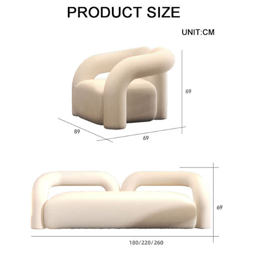 Philippa Boucle Sofa, Single Armchair - Image 7