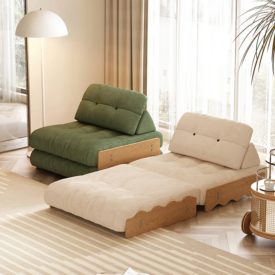 Rachman Sleeper Armchair, Single Seater Bed, Cream - Image 2