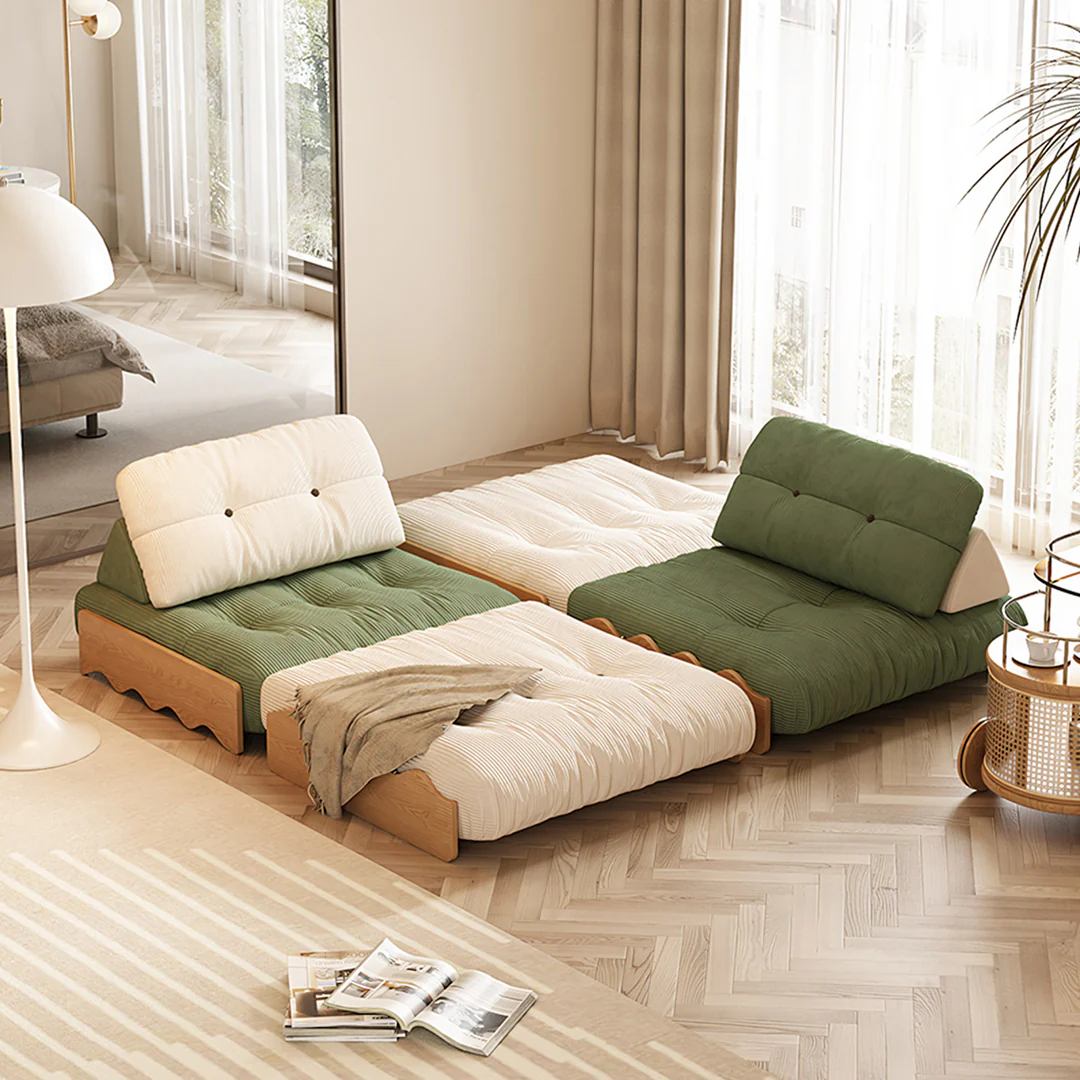 Rachman Sleeper Armchair, Single Seater Bed, Cream - Image 3