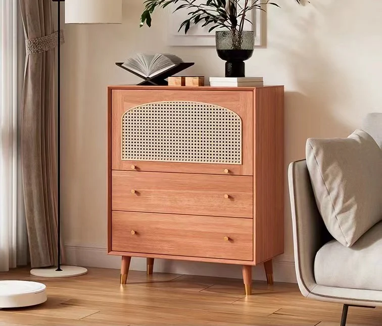 Raphael Rattan Sideboard, Black & Dark Brown - Image 6