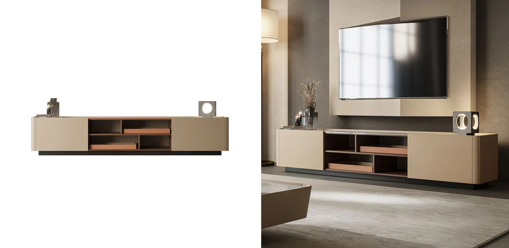 Remi Nesting Coffee table, With TV Stand Set - Image 5