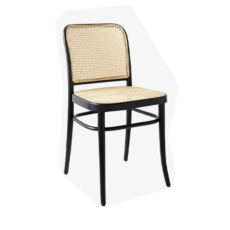 Renee Rattan Dining Chair, Black - Image 5