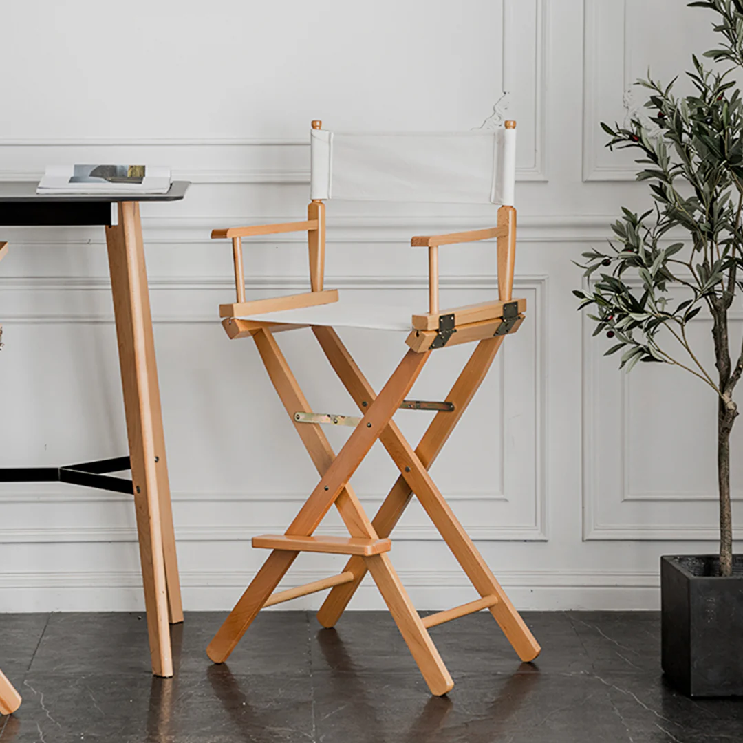 Rivas Foldable Bar Stool, Canvas - Image 6