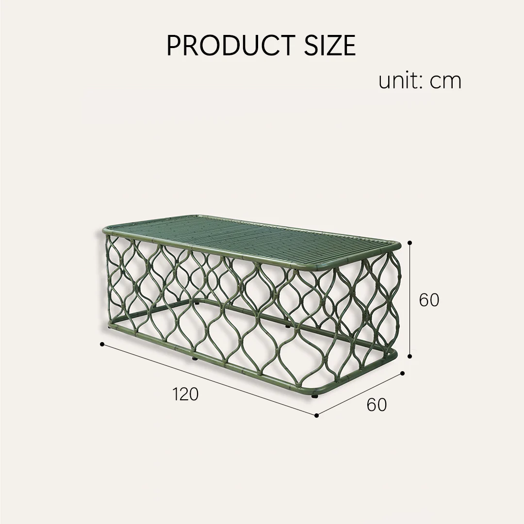 Rizzo Garden Outdoor Sofa Set, Green - Image 12