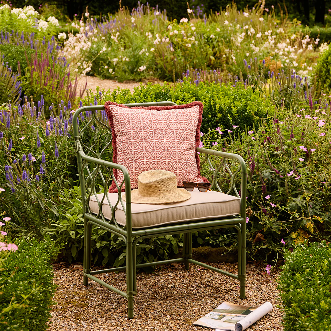 Rizzo Garden Outdoor Sofa Set, Green - Image 8