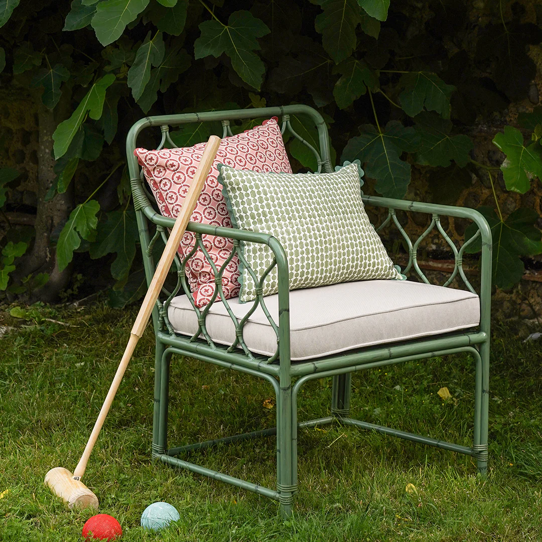 Rizzo Garden Outdoor Sofa Set, Green - Image 9