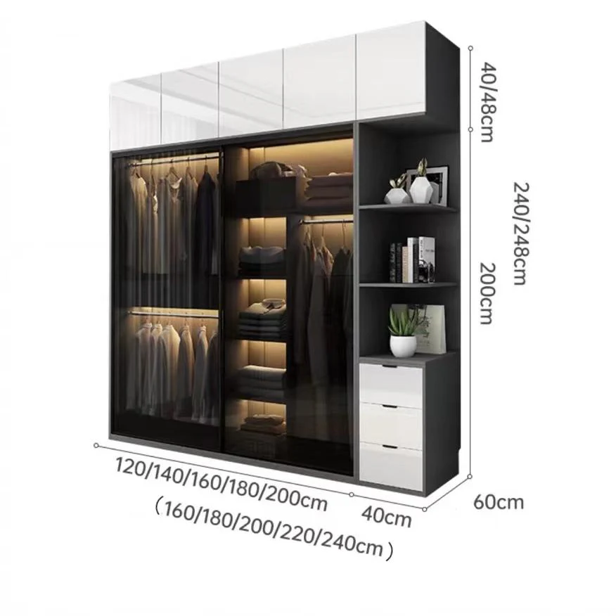 Rod Wardrobe, Grey - Image 7