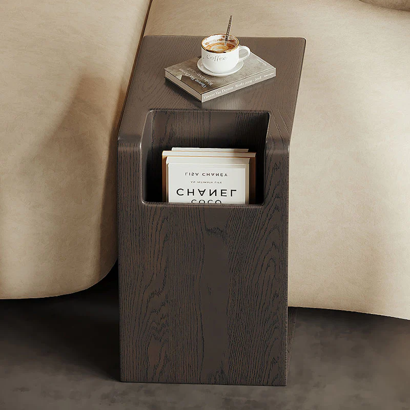 Rodge Side Table with Book Storage, Wood - Image 4
