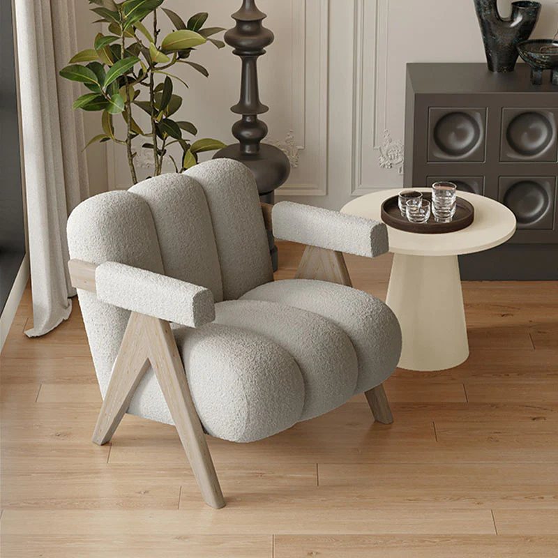 Rosa Armchair, Velvet/ Boucle - Image 2