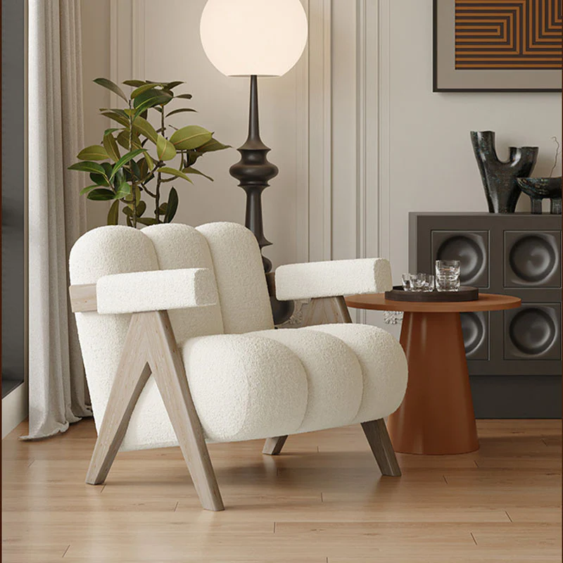 Rosa Armchair, Velvet/ Boucle - Image 4