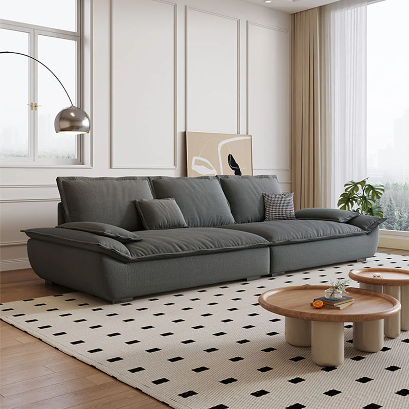 Rowan Two Seater & Three Seater Sofa, Cotton Linen - Image 4