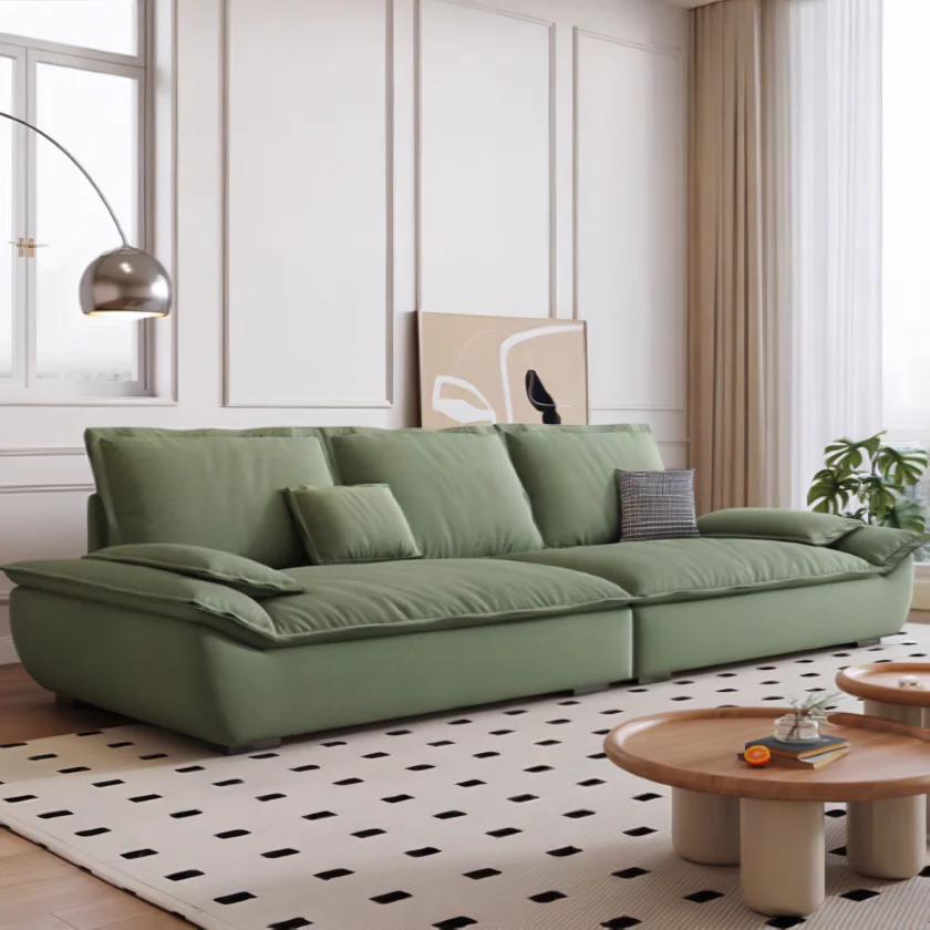 Rowan Two Seater & Three Seater Sofa, Cotton Linen - Image 6