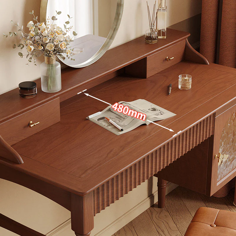 Ryan Dressing Table, Cherry Wood - Image 4
