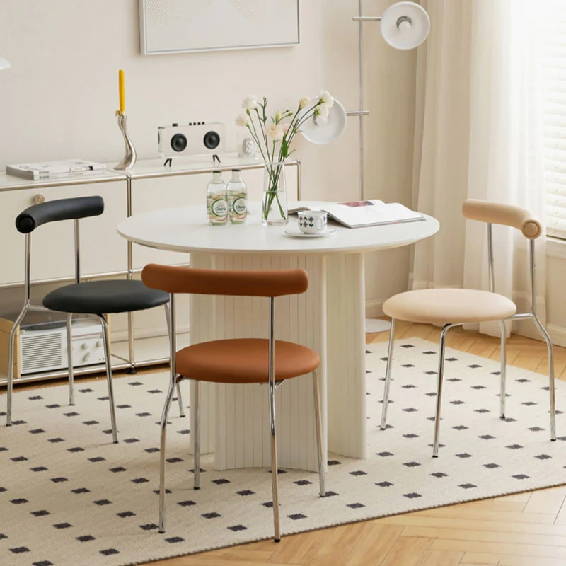 Sagan Dining Chair, Leather & Carbon Steel Alloy - Image 2