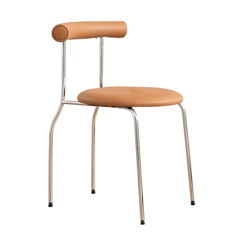 Sagan Dining Chair, Leather & Carbon Steel Alloy - Image 4