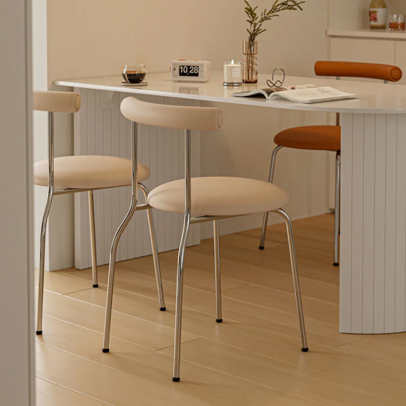 Sagan Dining Chair, Leather & Carbon Steel Alloy - Image 5