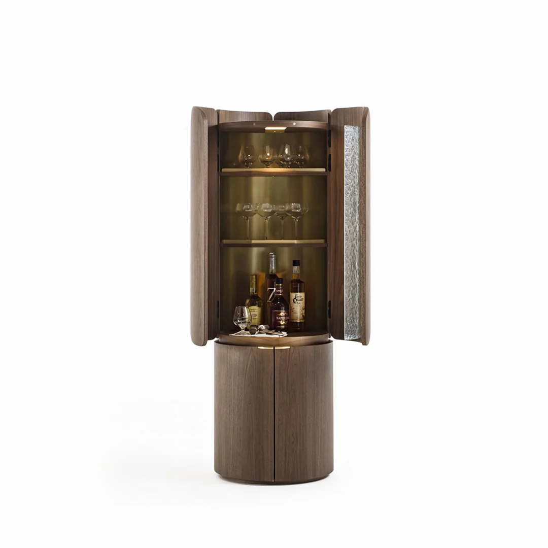 Sakamoto Liquor Cabinet, Wine Storage With Two Doors - Image 10