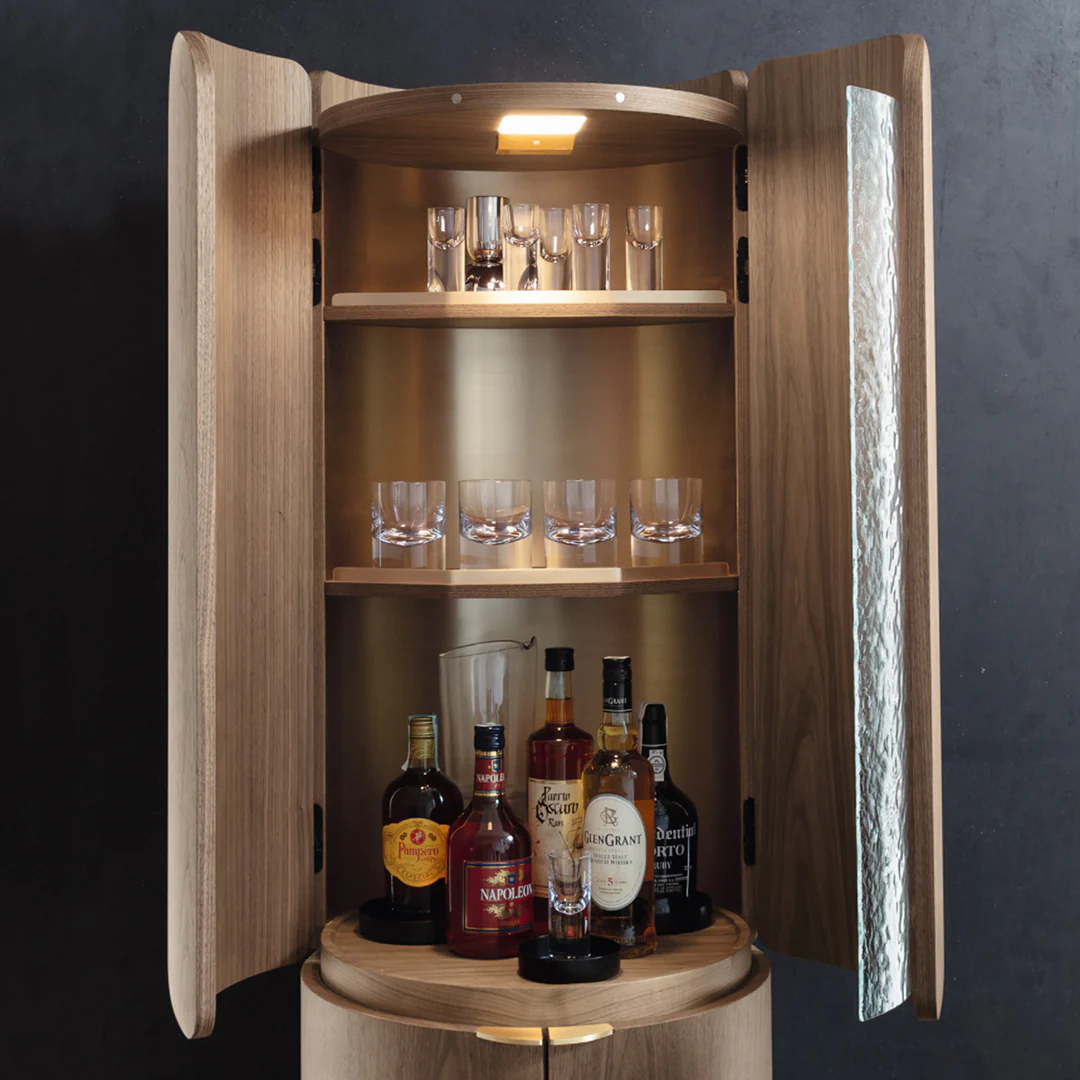 Sakamoto Liquor Cabinet, Wine Storage With Two Doors - Image 3