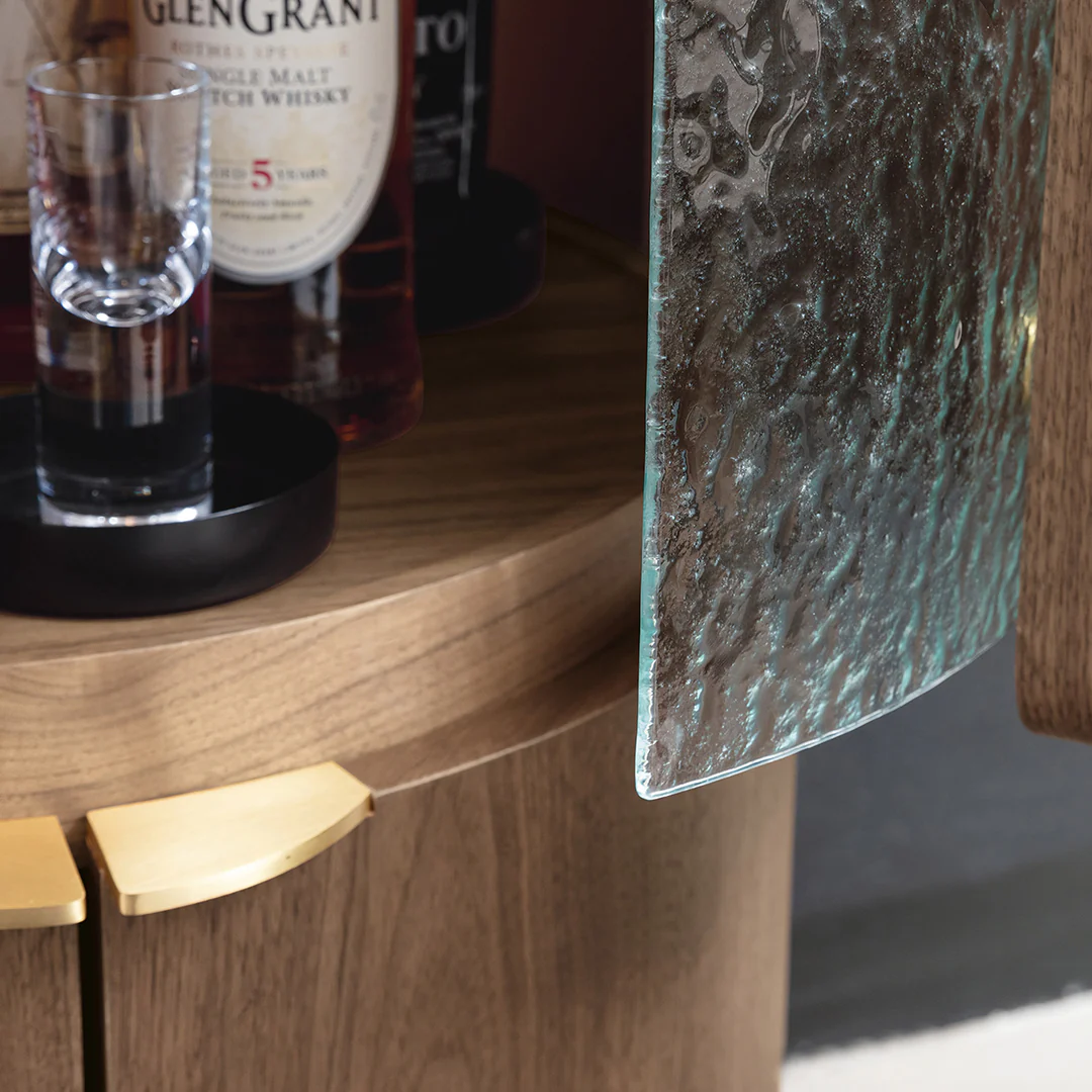 Sakamoto Liquor Cabinet, Wine Storage With Two Doors - Image 5