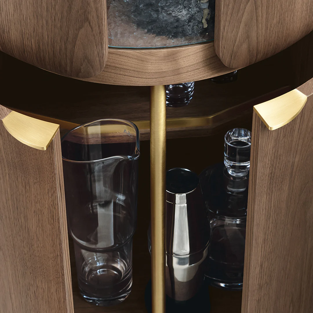 Sakamoto Liquor Cabinet, Wine Storage With Two Doors - Image 6