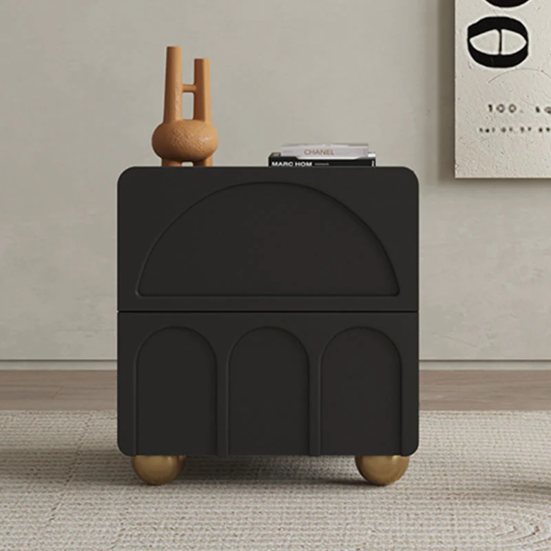 Sal Bedside Table, Cream Or Black - Image 4