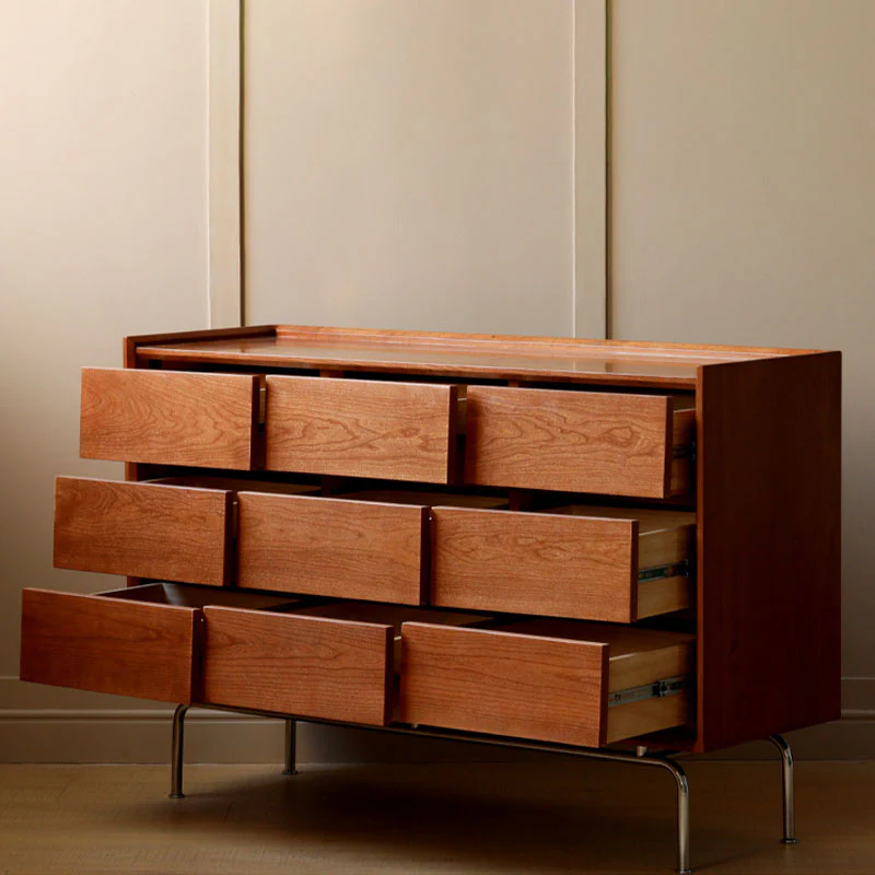 Sam Drawer Cabinet, Cherry Wood - Image 3