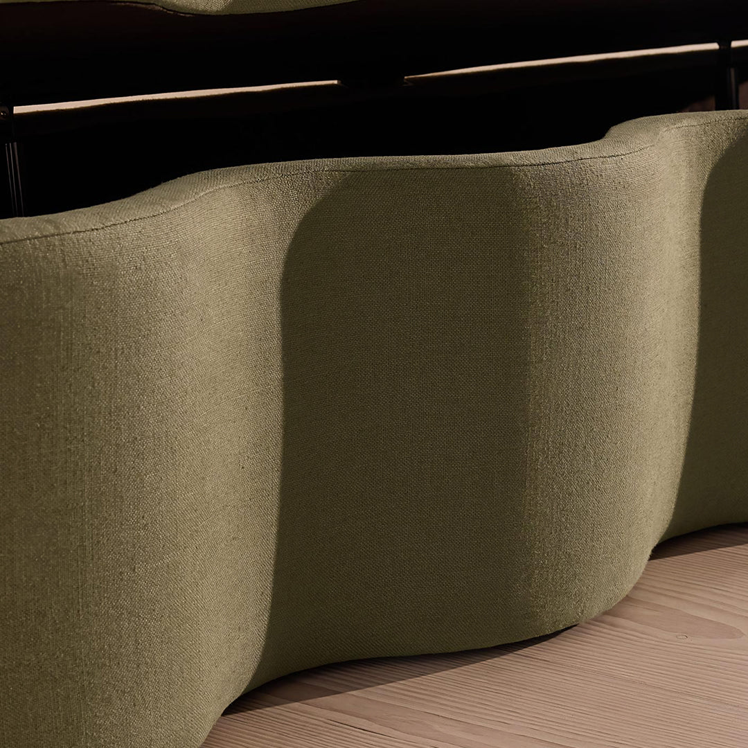 Sampson Storage Bench, Shoe Bench, Linen - Image 4