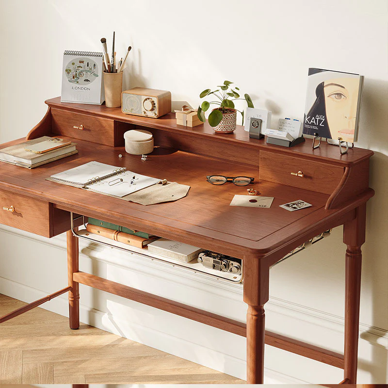 Sarah Office Desk, Cherry Wood - Image 3
