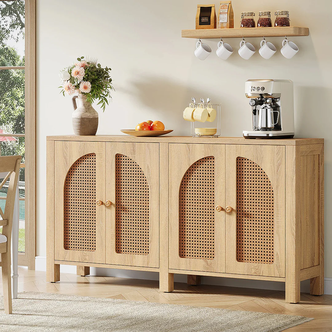 Sawyer Rattan Sideboard, Storage Cabinet