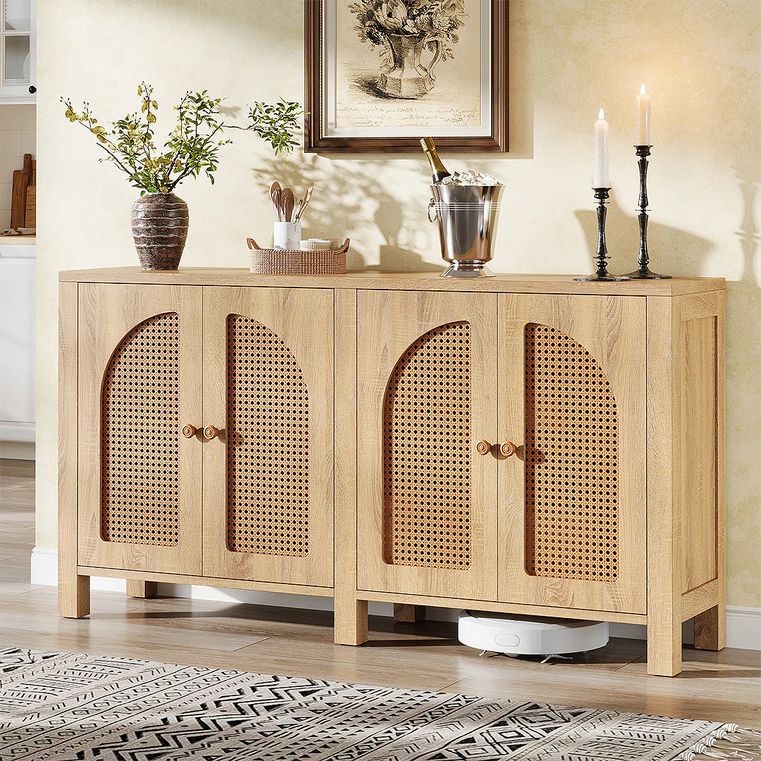 Sawyer Rattan Sideboard, Storage Cabinet - Image 2