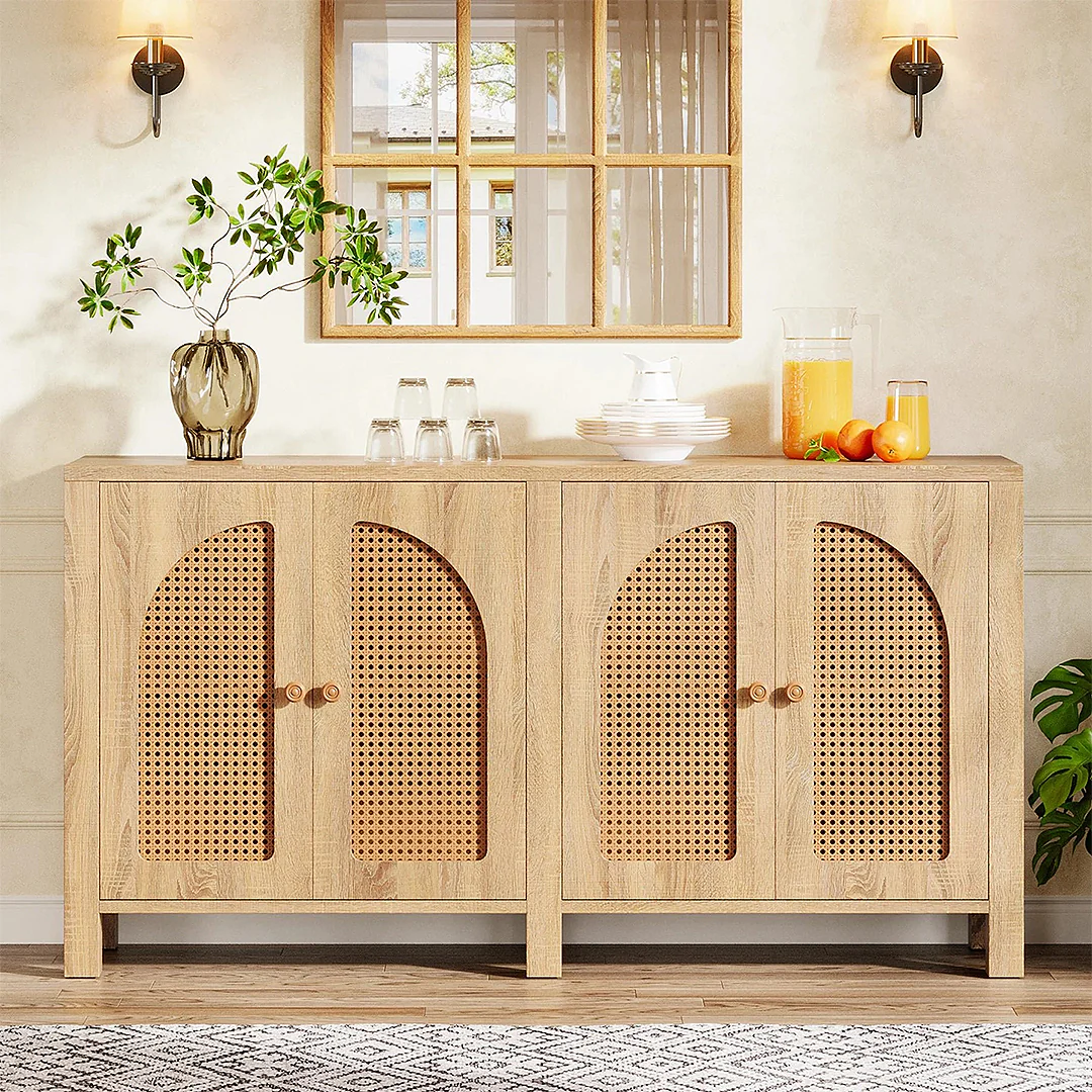 Sawyer Rattan Sideboard, Storage Cabinet - Image 3