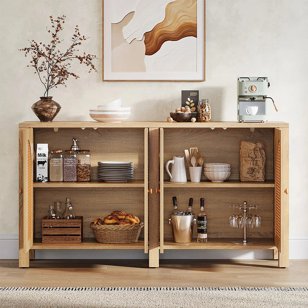 Sawyer Rattan Sideboard, Storage Cabinet - Image 4