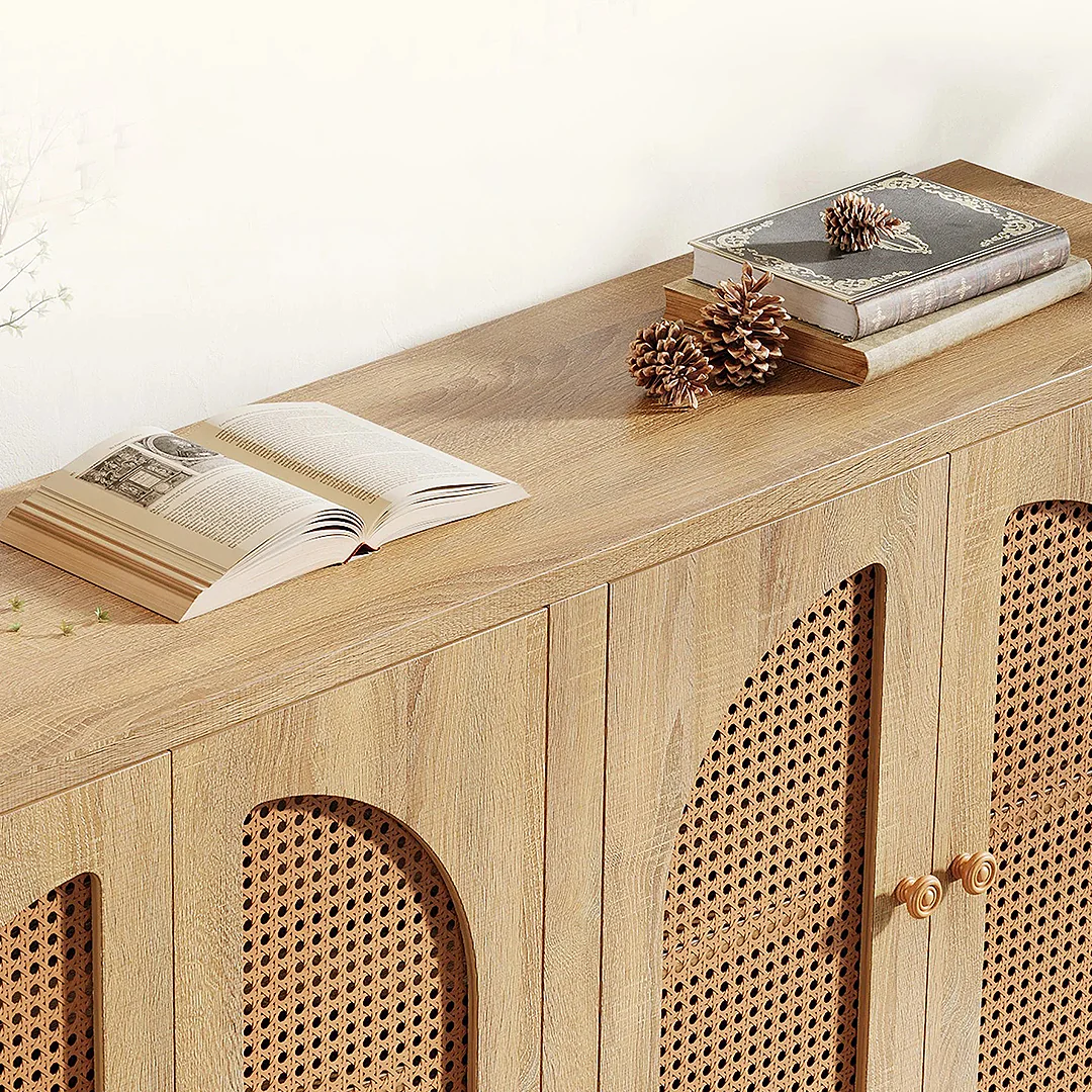Sawyer Rattan Sideboard, Storage Cabinet - Image 6