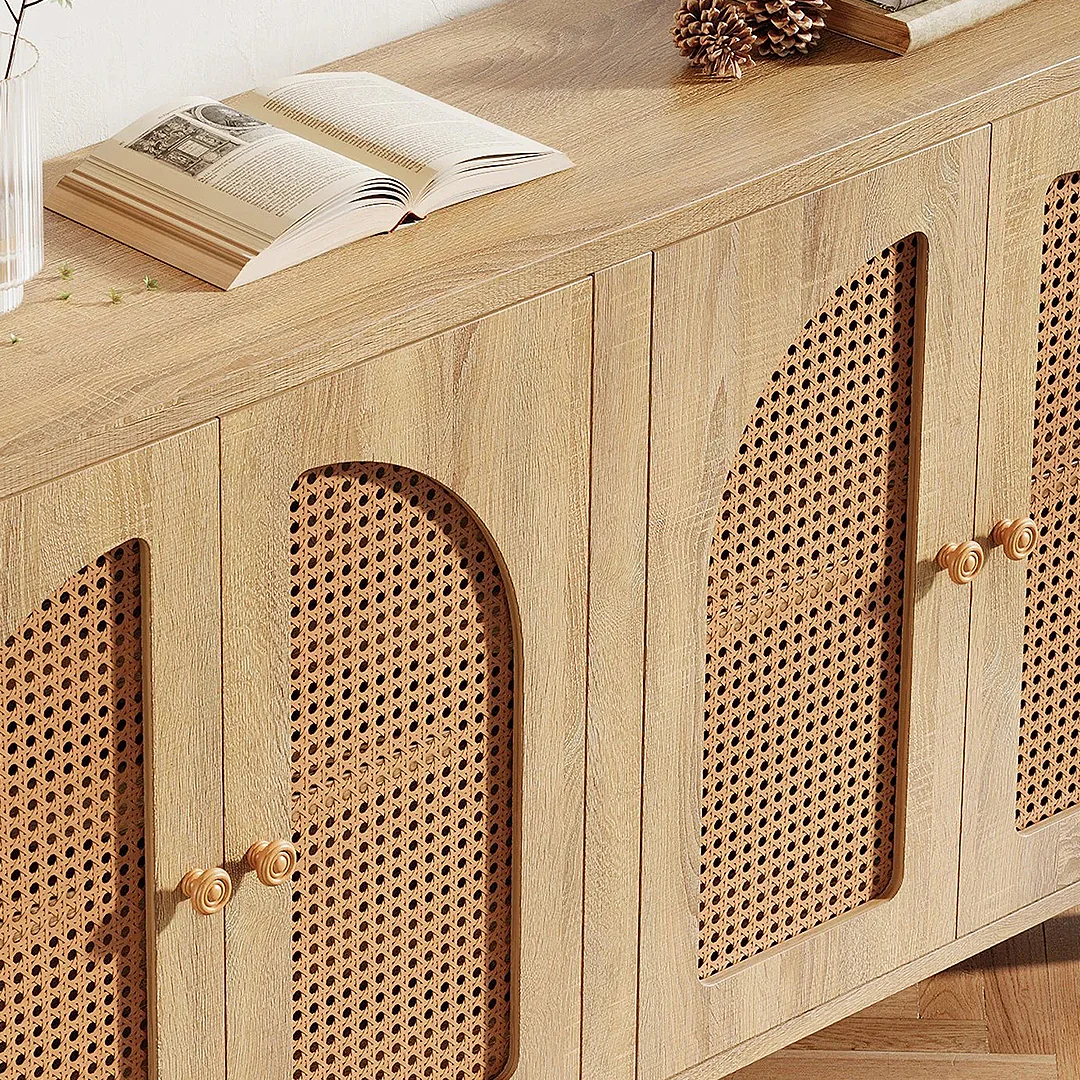 Sawyer Rattan Sideboard, Storage Cabinet - Image 7
