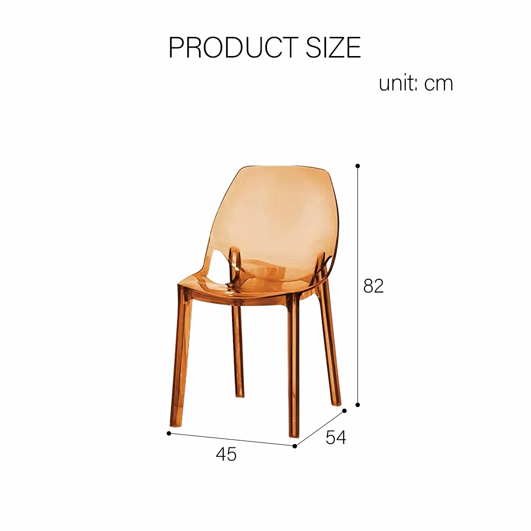 Schmitt Ghost Chair, Plastic Dining Chair, Acrylic - Image 11