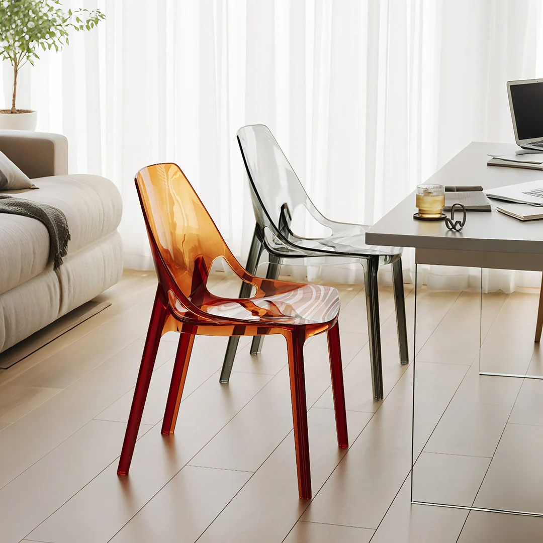 Schmitt Ghost Chair, Plastic Dining Chair, Acrylic - Image 2