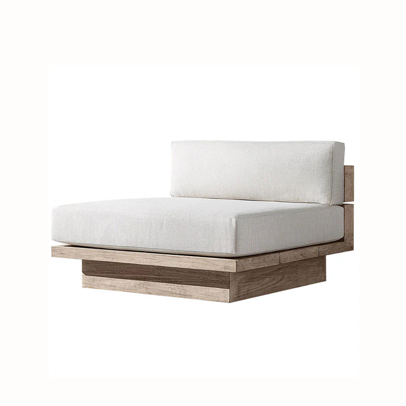 Scott Rattan Outdoor Sofa Set, Wood Base Sofa - Image 7