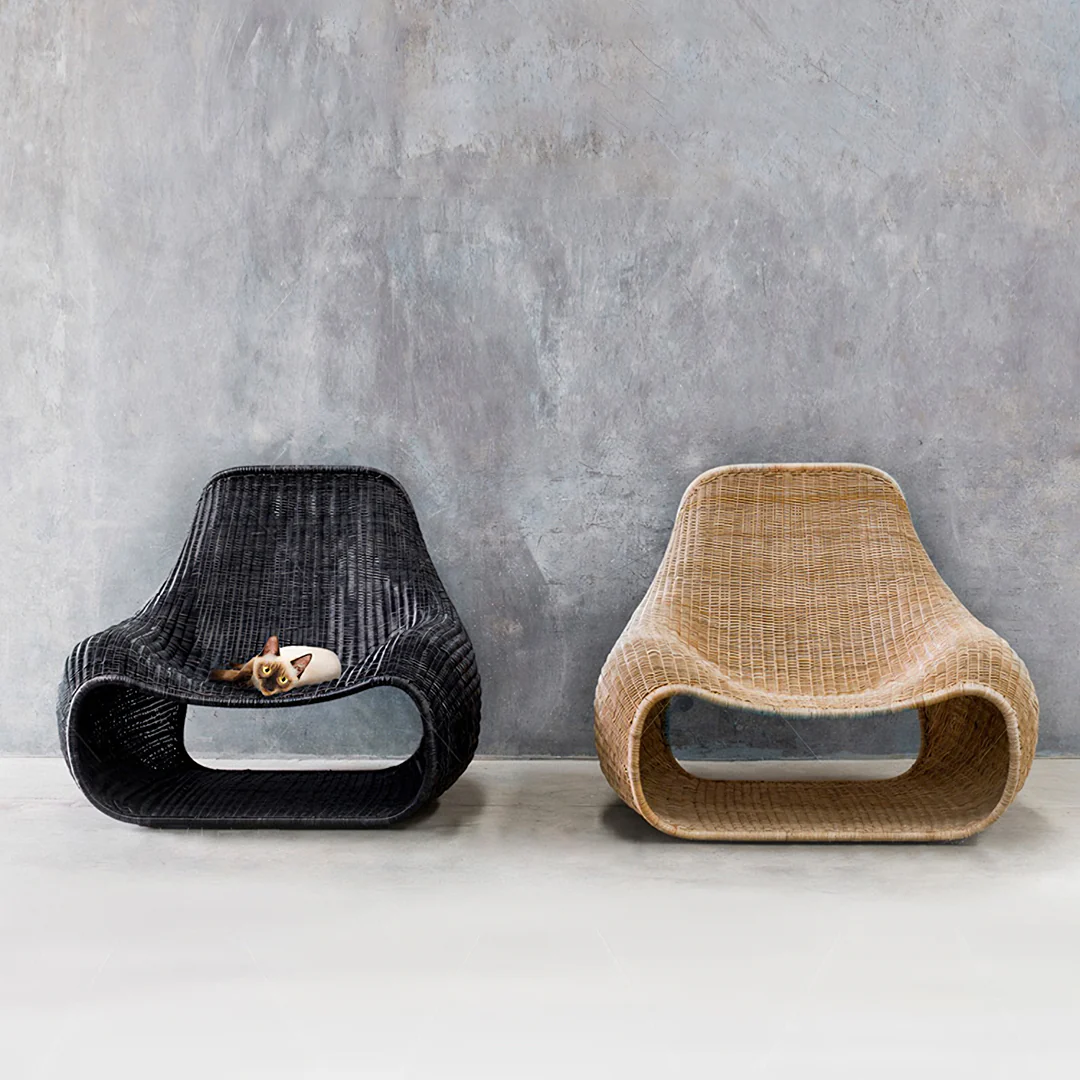 Serrano Outdoor Lounge Chair With Footstool, Rattan - Image 8