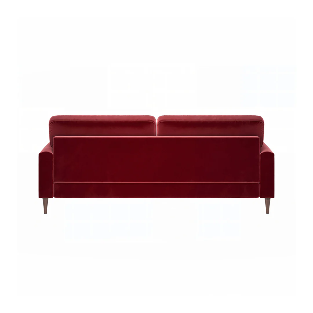 Shafique Two Seater Sofa, Loveseat, Velvet or Linen - Image 6
