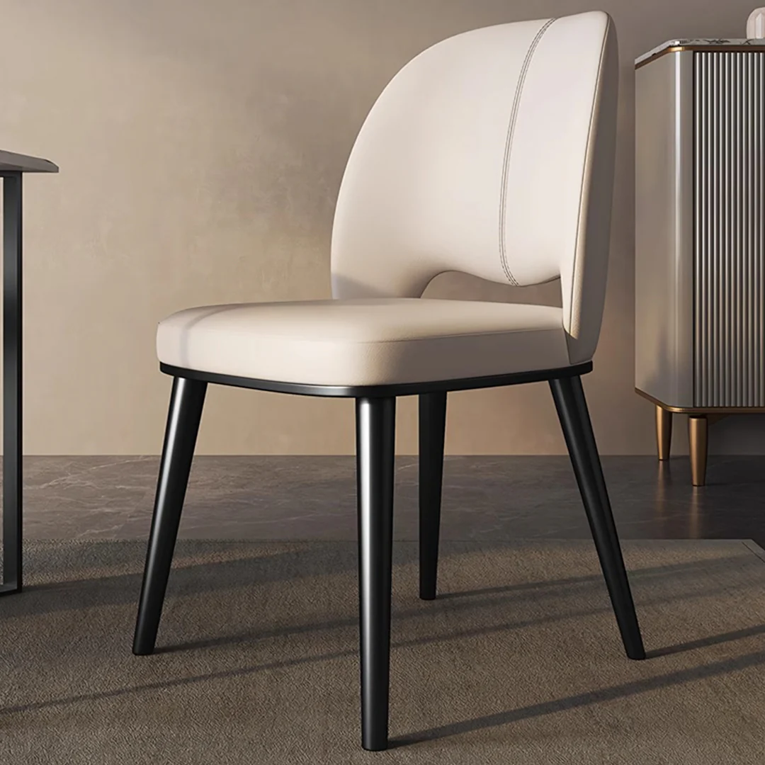 Shankar Leather Dining Chair, More Leg Colours - Image 4