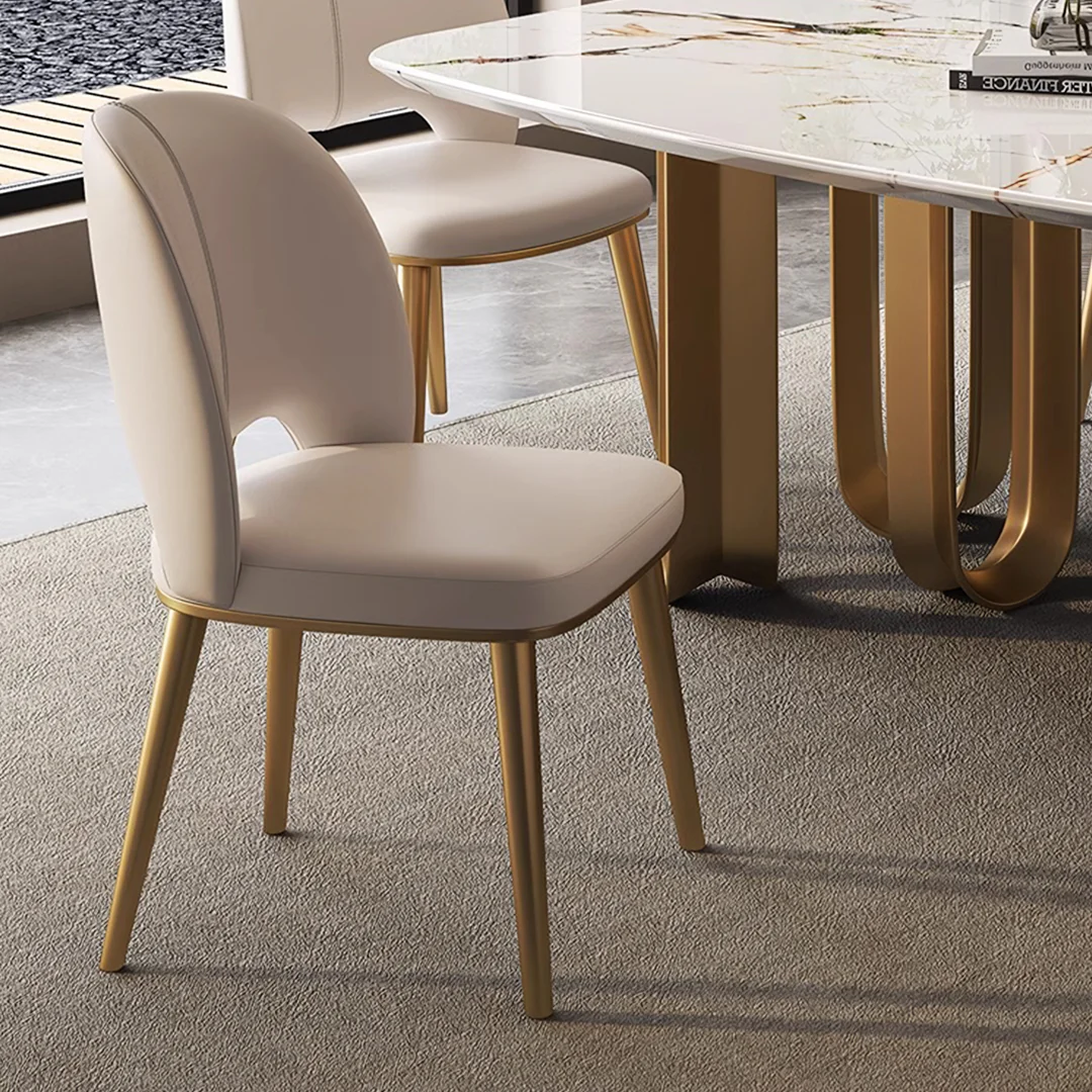 Shankar Leather Dining Chair, More Leg Colours - Image 7