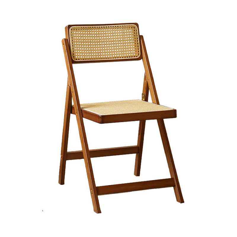 Sharon Foldable Rattan Dining Chair, Bamboo - Image 3