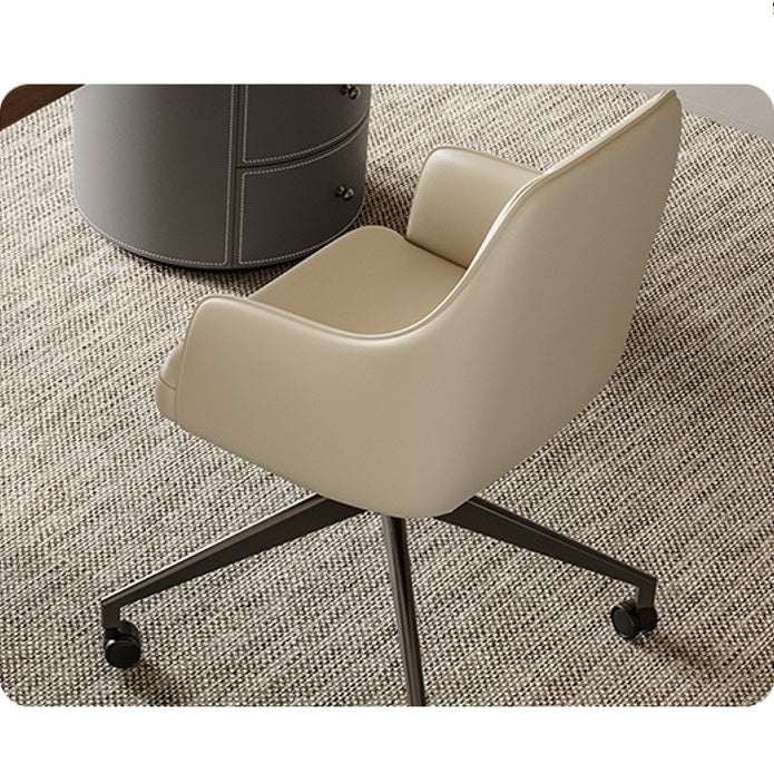 Simao Office Desk With Storage Drawers, Solid Wood - Image 8