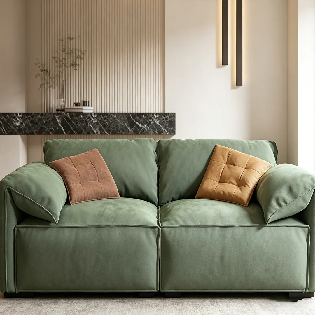 Simon S20 Three Seater Sofa, Velvet - Image 9