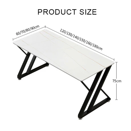 Simon Office Desk, Sintered Stone - Image 9