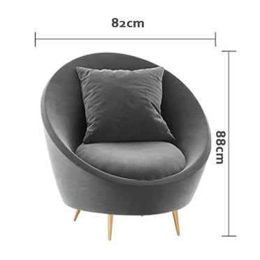Slender Armchair, Velvet - Image 6
