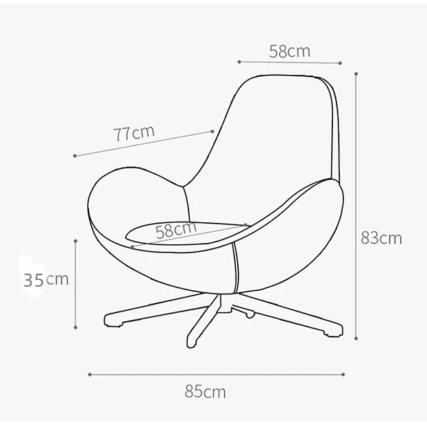Classical Snail Armchair, Brown Leather - Image 12