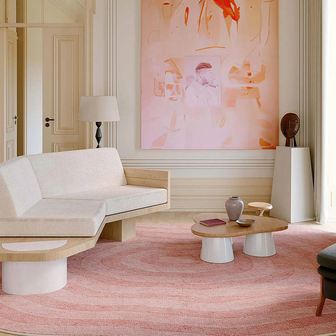 Sofia Blush Gradient Cloud Rug, Various Styles Available - Image 5