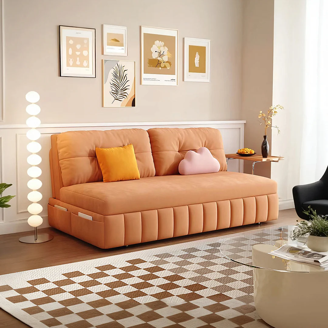 Sokolov Single Seater Sofa Bed, Two Seater Sofa Bed, Blue - Image 8